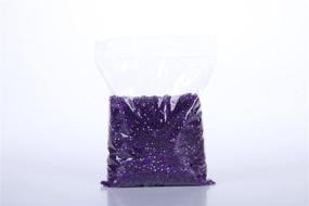 img 2 attached to 💜 Sparkling Dark Purple Rhinestones: Angzhia 10000 pcs/Pack Wedding Table Scatter Confetti Crystals Acrylic Diamonds 4.5mm Rhinestones for Elegant Wedding and Bridal Decorations