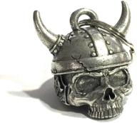 🍀 fortunate viking helmet skull motorcycle biker bell accessory - key chain for luck logo