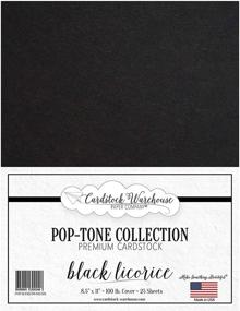 img 4 attached to 📄 Black Licorice Cardstock Paper - 8.5 X 11 Inch, 100 lb Heavyweight Cover - Pack of 25 Sheets by Cardstock Warehouse