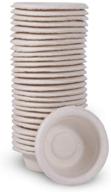 🦎 100 ct pangea small biodegradable gecko food & water cups, tan (spc-100) logo