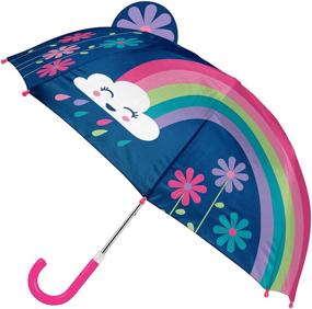 img 4 attached to 🌈 Colorful Stephen Joseph Toddler Rainbow Stick Umbrella for Rainy Days