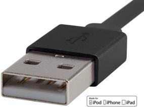 img 1 attached to 📱 Monoprice Apple MFi Certified Flat Lightning to USB Charge & Sync Cable - 4 Feet - Black | Совместим с iPhone X, 8, 8 Plus, 7, 7 Plus, 6, 6 Plus, 5S, iPad Pro | Серия Каберне