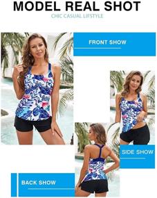 img 3 attached to Blouson Printed Slimming Swimsuit Swimwear Women's Clothing for Swimsuits & Cover Ups