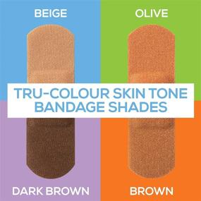 img 3 attached to Tru-Colour Skin Tone Bandages Variety 4 Bag Pack (120 Count): Perfectly Match Your Skin Tone for Optimal Healing