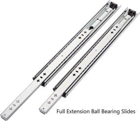 img 1 attached to 🗄️ KRASTY Heavy Duty Drawer Slide, 1 Pair, 36 Inch, 250 lbs Full Extension Drawer Slides, Available in 18-inch and 36-inch Lengths