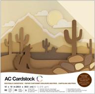 📝 american crafts cardstock - 12x12" high-quality paper for creative projects logo