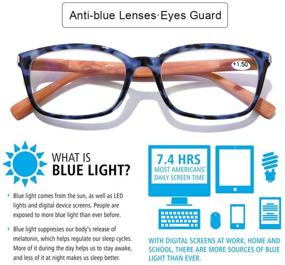 img 2 attached to Reading Glasses Blocking Eyestrain Strength Vision Care