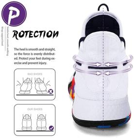 img 2 attached to ASHION Non Slip Basketball High Top Sneakers: Girls' Athletic Shoes with Style