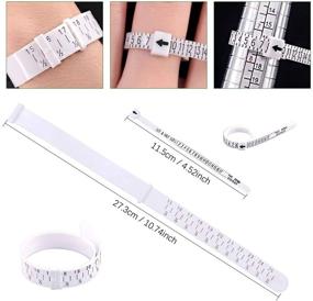 img 1 attached to 📏 Keadic 12Pcs Jewelry Ring Sizer Tools Set: Mandrel, Sizer, Clamp, Hammer, Gauge, Cleaning Cloth, Buffing Bars, Agate, Storage Bag