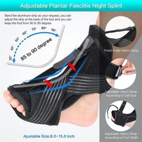 img 1 attached to Plantar Fasciitis Enjoyee Adjustable Effective Outdoor Recreation