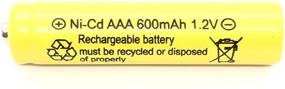 img 1 attached to ⚡ Long-lasting Solar Light AAA Ni-CD Rechargeable Batteries B (20-Pack) - 600mAh Capacity