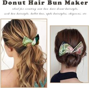 img 1 attached to NILSTOREY Black Deft Bun Maker: Magic Donut Hair Bun Tool, French Twist Hair Bands for Elegant Bun Styles, Flexible & Reusable Bun Maker, Twist a Bun - 1 Pack