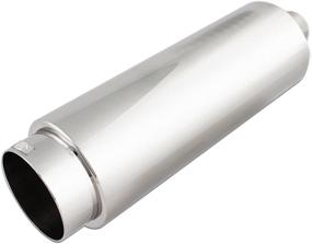 img 3 attached to 🔥 High-Performance Stainless Steel Round Muffler and Exhaust Tip by DC Sport