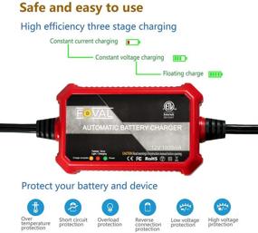 img 1 attached to Foval Smart 12V 1000mA Automatic Trickle Battery Charger