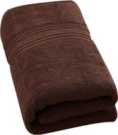 🛁 utopia towels 700 gsm premium cotton bath towel: dark brown luxury bath sheet for home, pool, gym (27 x 54 inch) - ring spun cotton logo