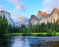 yosemite national landscape painting flameless logo