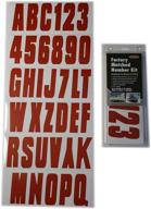 🚤 highly-optimized hardline products factory-matched boat & pwc registration number kit - 3-inch, solid red logo