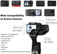 📷 3-axis action camera gimbal stabilizer for gopro hero 8/7/6/5/4/3 dji osmo action insta360 one r sony rx0 sjyi cam osmo wireless control splash proof - hohem isteady pro3 logo
