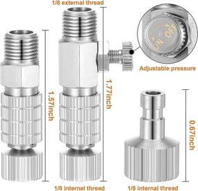 img 3 attached to 🔌 15-Piece Airbrush Adapter Set: Quick Release Coupling Disconnect Kit for Airbrush and Compressor Hose - Female Connectors Included