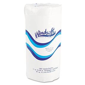 img 1 attached to 🧻 Windsoft 1220 перфорированные рулонные бумажные полотенца, 11 х 8,8 дюймов, белые (упаковка из 30 рулонов)