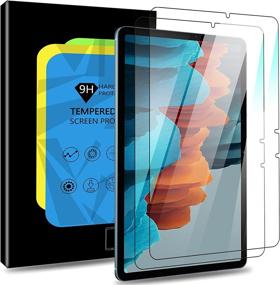 img 4 attached to Cnarery Samsung Galaxy Tab S7 Screen Protector (11 inch), 2 Pack Tempered Glass - S Pen Compatible, Anti-Scratch, High Definition, Bubble Free