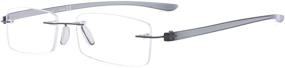 img 3 attached to BFOCO Lightweight Reading Glasses Rimless Vision Care