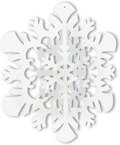 img 1 attached to Beistle 22742 Hanging Snowflake White