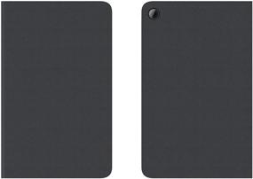 img 1 attached to Lenovo Tab M8 Folio Case in Black - Polycarbonate and Microfiber Material with Polyurethane Protective Film (ZG38C02862)