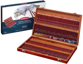 img 4 attached to 72 Piece Pastel Pencil Set in Wooden Box