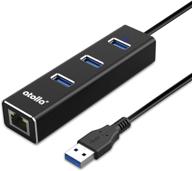 atolla usb ethernet adapter with 3 ports usb 3.0 hub and 💻 10/100/1000 mbps lan rj45 gigabit network adapter, compatible with windows 10/8/7, mac os, linux logo