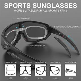 img 2 attached to 🕶️ X-TIGER Polarized Sports Sunglasses: Ultimate Performance Eyewear for Cycling, Running, Fishing, Golf, and More!