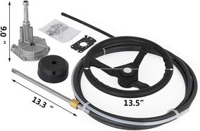 img 3 attached to Bestauto Outboard Steering System Durable Sports & Fitness for Water Sports