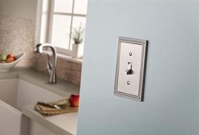 img 3 attached to Sophisticated Satin Nickel Triple Decorator Wall Plate by Franklin Brass - Classic Beaded Design