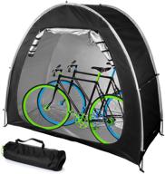 bike cover storage shed tent patio | outdoor waterproof oxford bike tent | space saving bike shelter tool storage shed for home garden (black) logo