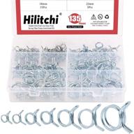 🔧 ultimate hilitchi 135-pcs double wire fuel line hose tube spring clips clamp assortment kit – complete solution for secure and reliable fuel system connections logo