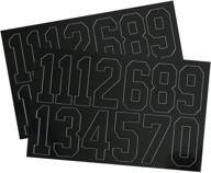 🏷️ a&r sports 2-inch number decals: enhance your gear with easy-to-apply labels! logo