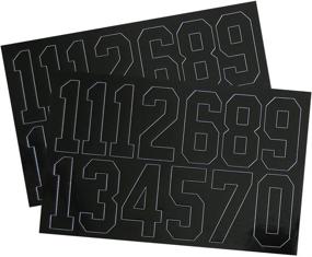 img 2 attached to 🏷️ A&R Sports 2-Inch Number Decals: Enhance Your Gear with Easy-to-Apply Labels!