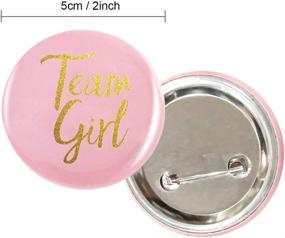img 2 attached to 🎉 50 Pcs Gender Reveal Button Pins: Team Boy Girl Baby Shower Party Favors!