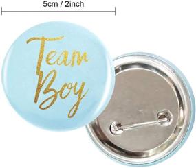 img 3 attached to 🎉 50 Pcs Gender Reveal Button Pins: Team Boy Girl Baby Shower Party Favors!