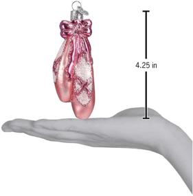 img 2 attached to 🩰 Old World Christmas 2020 Ballet Toe Dancing Shoes Glass Blown Ornament - Perfect for Christmas Tree Decoration!