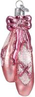 🩰 old world christmas 2020 ballet toe dancing shoes glass blown ornament - perfect for christmas tree decoration! логотип