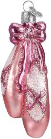 img 4 attached to 🩰 Old World Christmas 2020 Ballet Toe Dancing Shoes Glass Blown Ornament - Perfect for Christmas Tree Decoration!