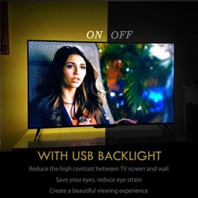 img 3 attached to Enhance Your Viewing Experience with USB TV Backlight Kit for 70-82 Inch Smart TV - Perfect for Work, Decor, and Ambient Mood Lighting!