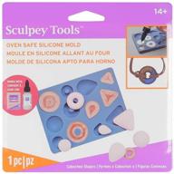 flexible oven-safe silicone cabochon mold for jewelry making - sculpey tools: includes three shapes and nine sizes logo