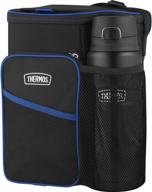 black thermos lunch cooler and king stainless bottle combo set logo