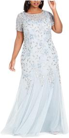 img 4 attached to Adrianna Papell Womens Floral Beaded Women's Clothing for Dresses