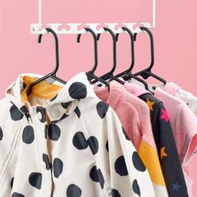 img 3 attached to 👕 40 Pack Children's Hanger: Non-Slip Tubular Kids Hangers for Clothes - Black, 11.7 inch