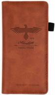 💼 stylish menesia checkbook leather holder wallet: organize your finances in luxury logo