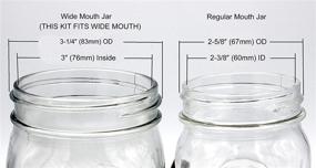 img 1 attached to Crafty DIY Mason Jar Lamp Making Kit - Black Lid & Socket for Easy Conversion, Fits Wide Mouth Canning, Fruit, Mason Jars - Pre-Wired and Simple to Use