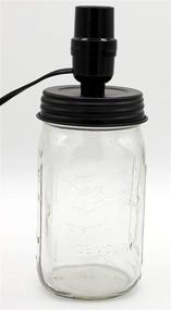 img 2 attached to Crafty DIY Mason Jar Lamp Making Kit - Black Lid & Socket for Easy Conversion, Fits Wide Mouth Canning, Fruit, Mason Jars - Pre-Wired and Simple to Use